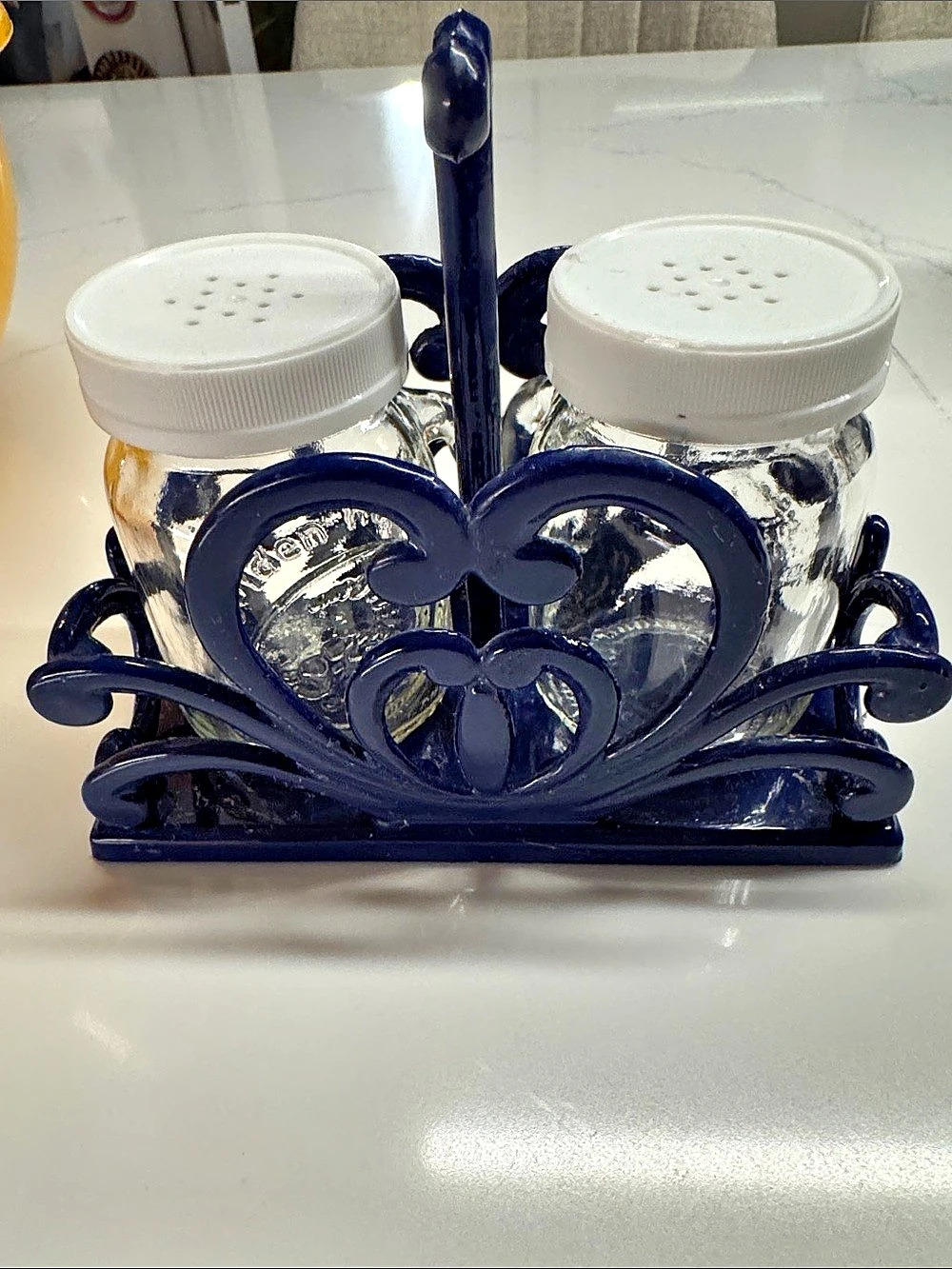 Golden Harvest Mini Mason Jar Salt and Pepper Shakers with Caddy